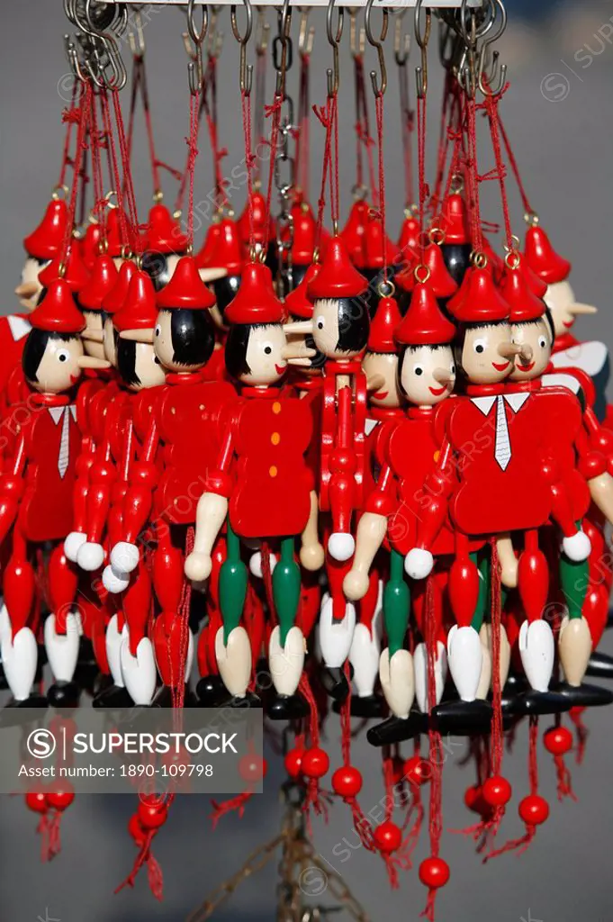 Pinocchio puppets, Florence, Tuscany, Italy, Europe