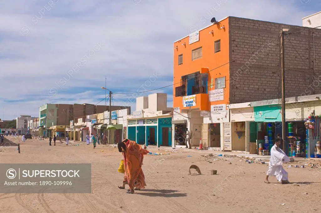 Central bazaar of Nouakchott, Mauritania, Africa