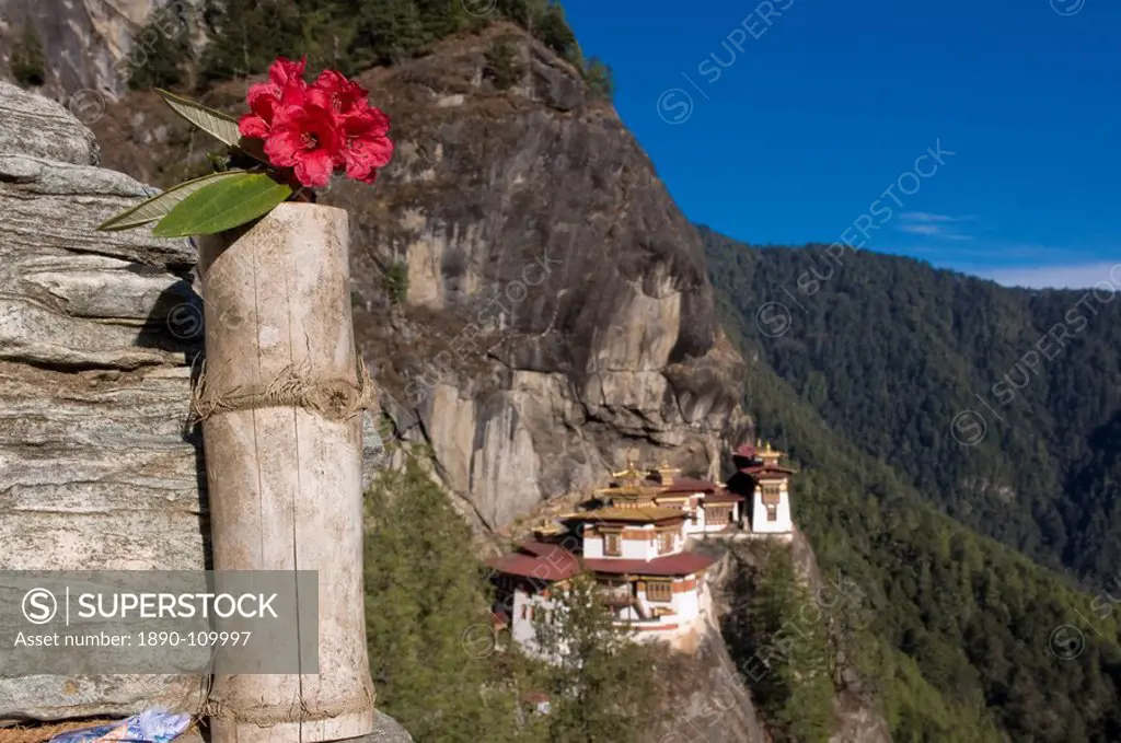 The famous Taktshang Goempa Tiger´s Nest Monastery, Bhutan, Asia