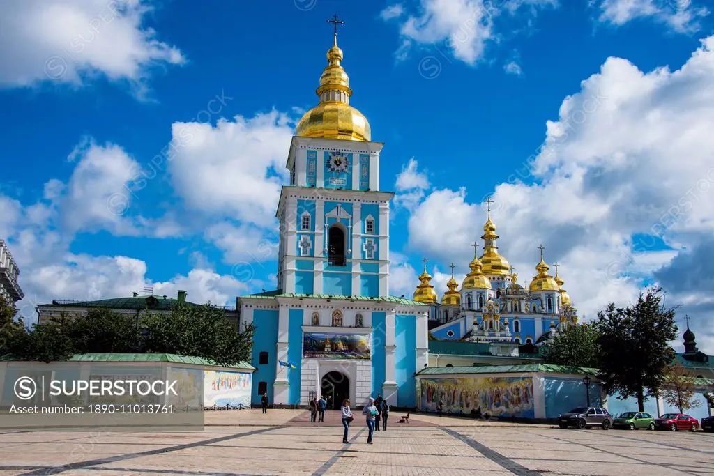 St. Michael's gold-domed cathedral, Kiev, Ukraine, Europe