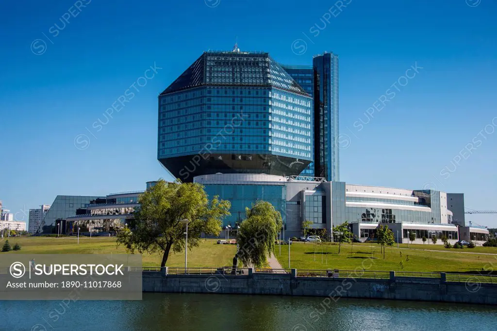 National Library of Belarus in Minsk, Belarus, Europe