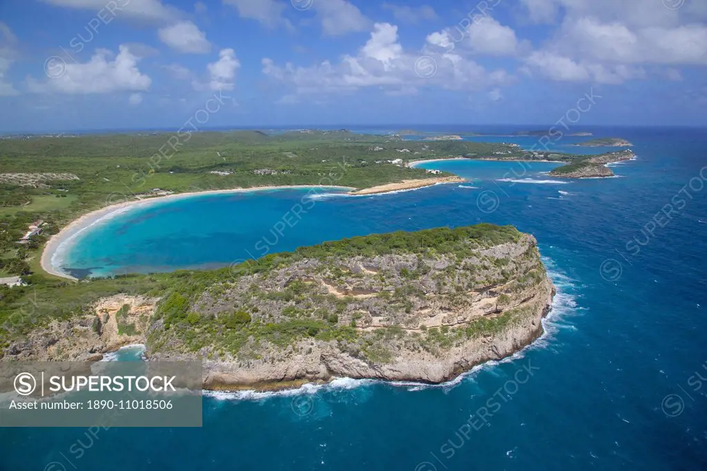View of Willoughby Bay toward Hudson Point, Antigua, Leeward Islands, West Indies, Caribbean, Central America