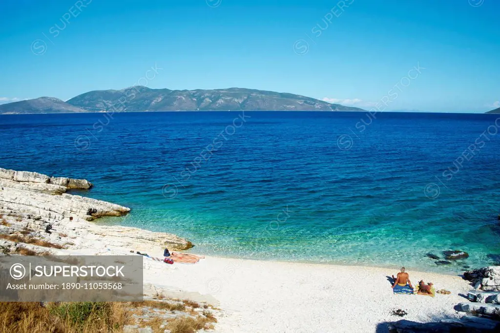 Antisamos beach, Cephalonia, Ionian Islands, Greek Islands, Greece, Europe