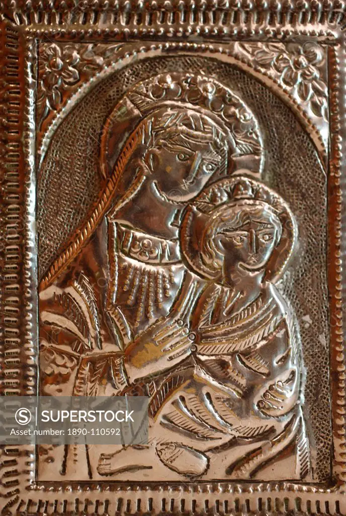 Orthodox Coptic gospel case, Chatenay_Malabry, Hauts_de_Seine, France, Europe