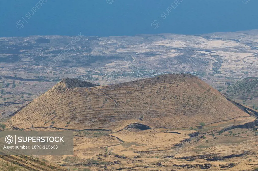 Volcanic cone on the island of Fogo, Cape Verde, Africa