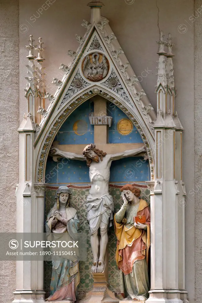 Jesus on the Cross, Heiligenkreuz Abbey, Lower Austria, Austria, Europe