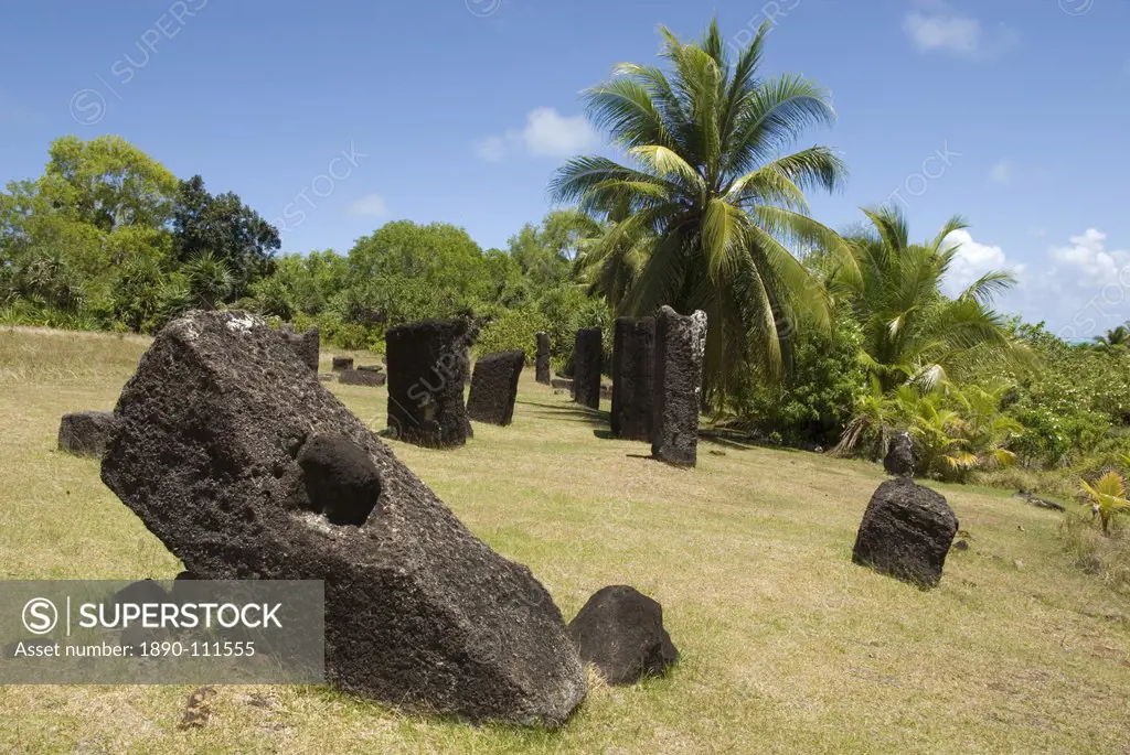 Basalt monoliths of Badrulchau, northern Babeldaob, Palau, Micronesia, Western Pacific Ocean, Pacific