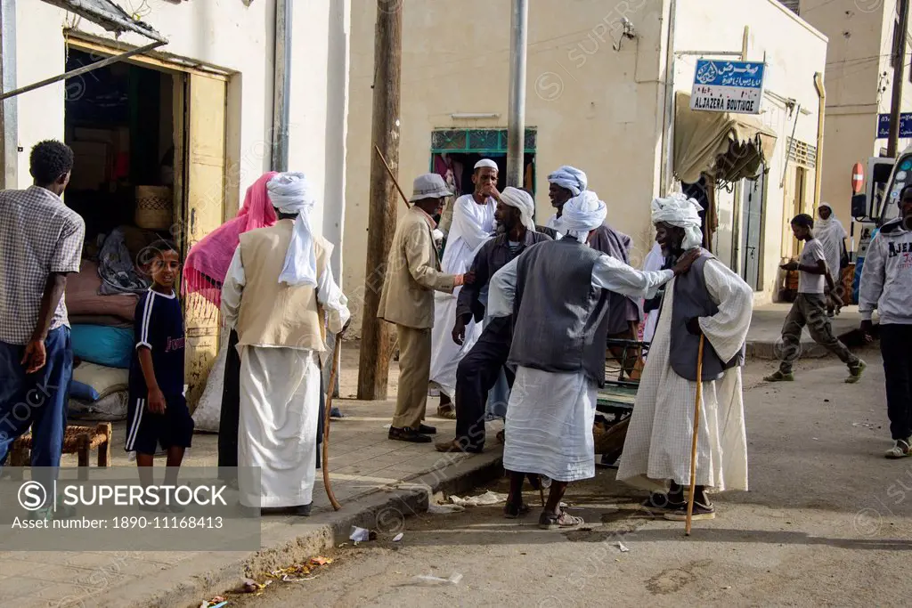 Street scene in the town of Keren, Eritrea, Africa