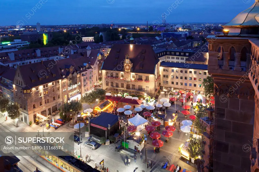 Festival of Wine in the Market Place and Town Hall, Heilbronn, Baden Wurttemberg, Germany, Europe