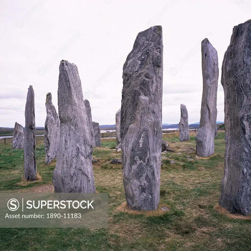 Callanish Standing Stones, Isles of Lewis, Western Isles, Outer Hebrides, Scotland, United Kingdom, Europe