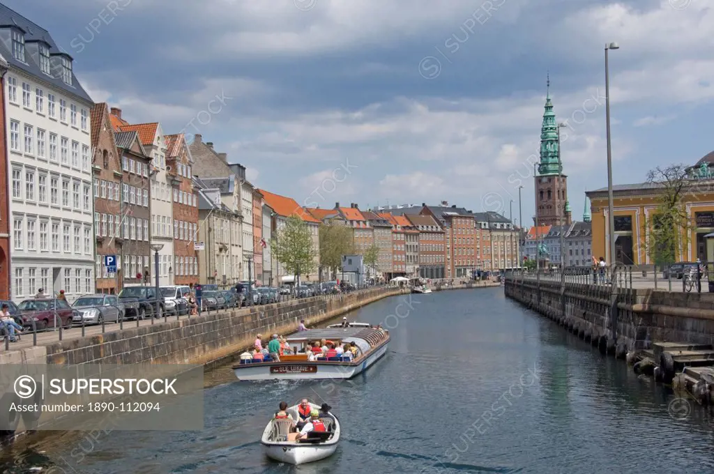 Quayside view along the FR Holms Canal, Copenhagen, Denmark, Scandinavia, Europe