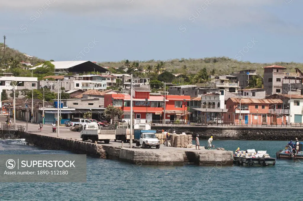 Puerto Baquerizo Moreno, capital of the Galapagos, Isla San Cristobal San Cristobal Island, Galapagos Islands, UNESCO World Heritage Site, Ecuador, So...
