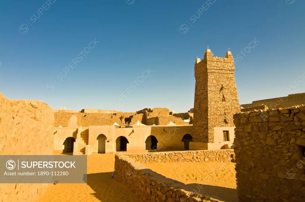 The Great Friday Mosque, UNESCO World Heritage Site, Chinguetti, medieval trading centre in northern Mauritania, Africa