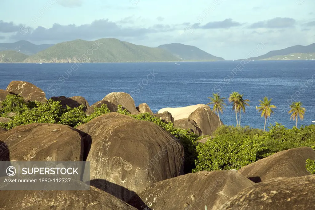 The Baths, large granite boulders, Virgin Gorda, British Virgin Islands, West Indies, Caribbean, Central America
