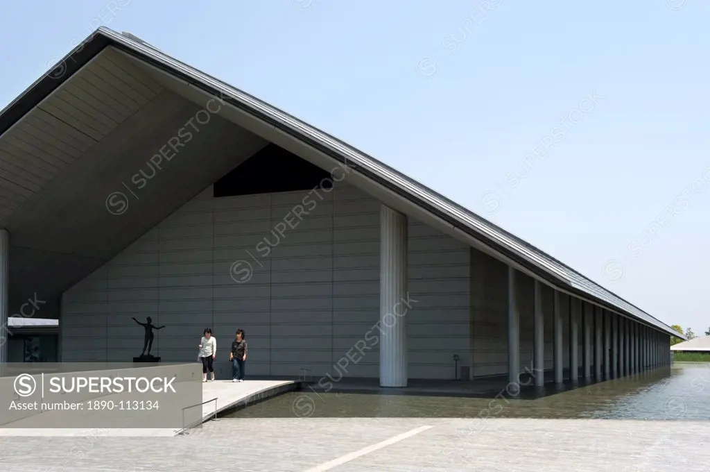 Contemporary architecture of the Sagawa Art Museum in Moriyama, Shiga Prefecture, Japan, Asia