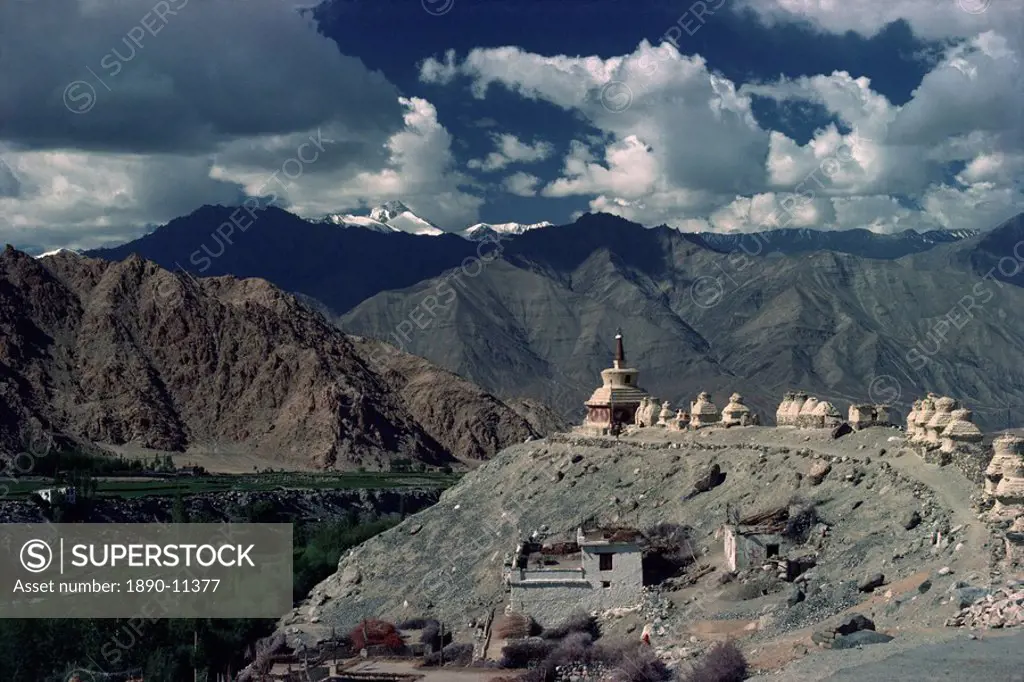 View from Phyang Gompa, Ladakh, India, Asia