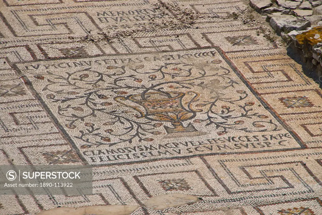 Mosaics in the 6th century Euphrasian Basilica, UNESCO World Heritage Site, Porec, Istria, Croatia, Europe