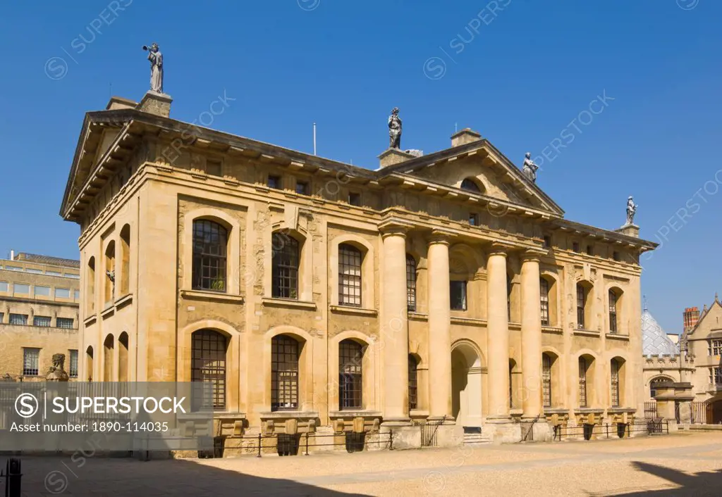 The Clarendon Building built by Nicholas Hawksmoor in 1711, Broad Street, Oxford, Oxfordshire, England, United Kingdom, Europe
