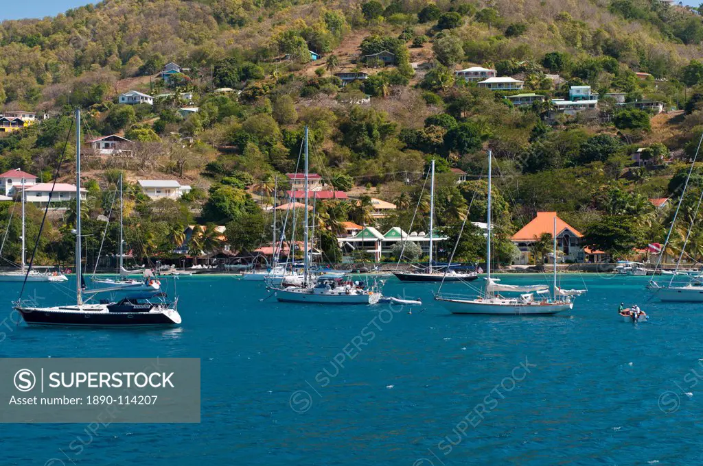 Port Elizabeth harbour, Bequia, St. Vincent and The Grenadines, Windward Islands, West Indies, Caribbean, Central America