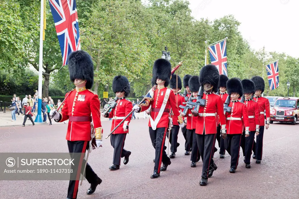 Changing of the Guard, The Mall, City of Westminster, London, England, United Kingdom, Europe