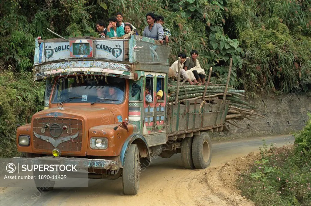 Lorry, Arunachal Pradesh state, India, Asia