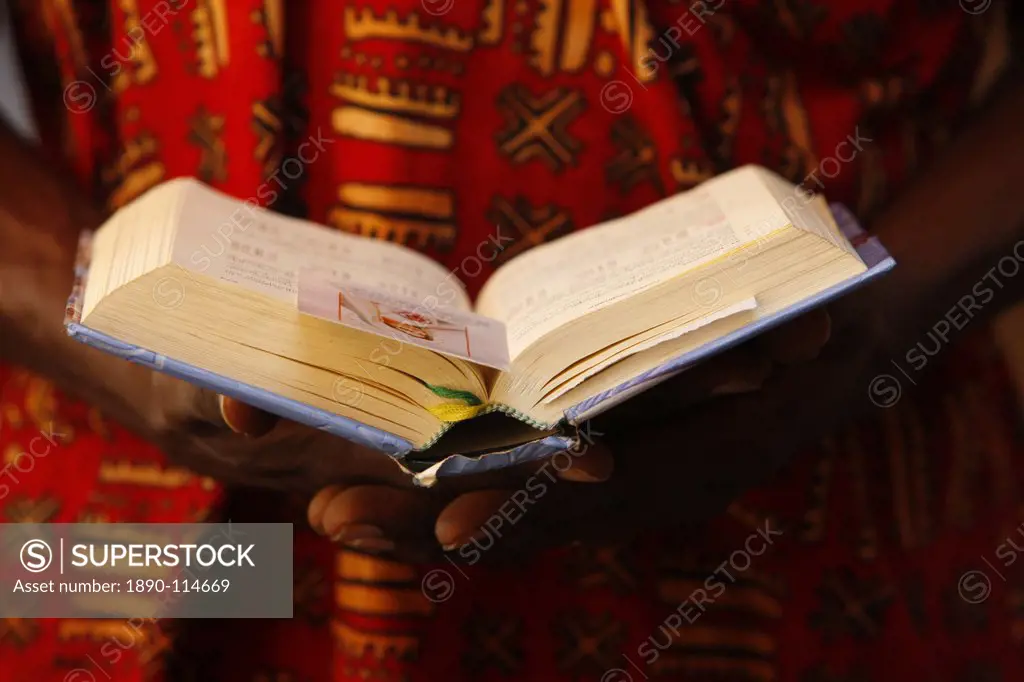 Bible reading, Lome, Togo, West Africa, Africa