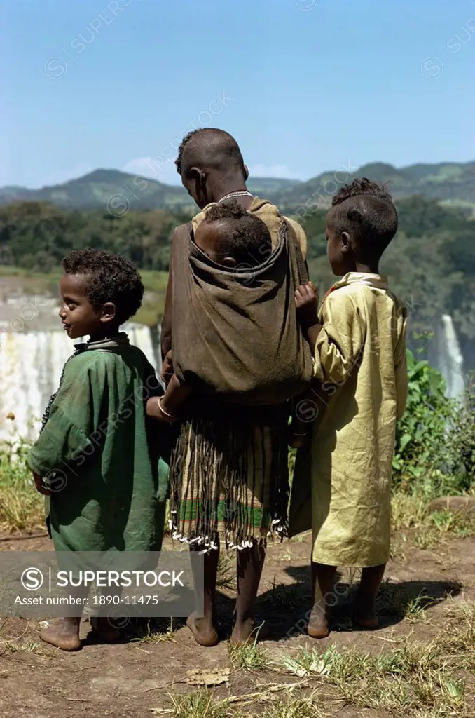 Group of children in Gojam, Ethiopia, Africa