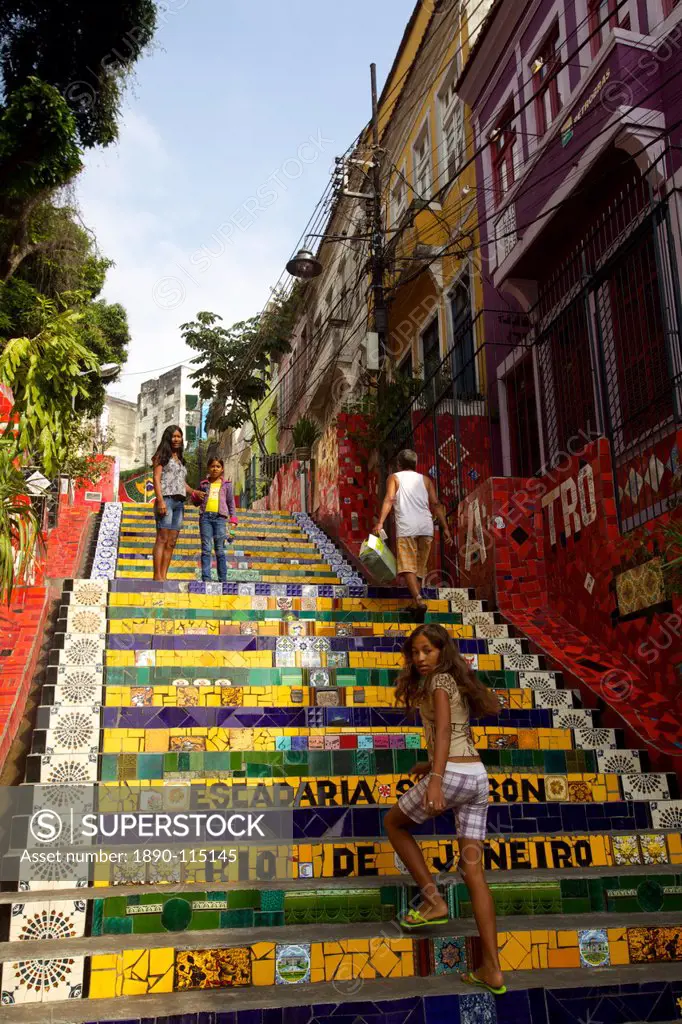 Escadaria Jorge Selaron in Rio de Janeiro, Brazil, South America