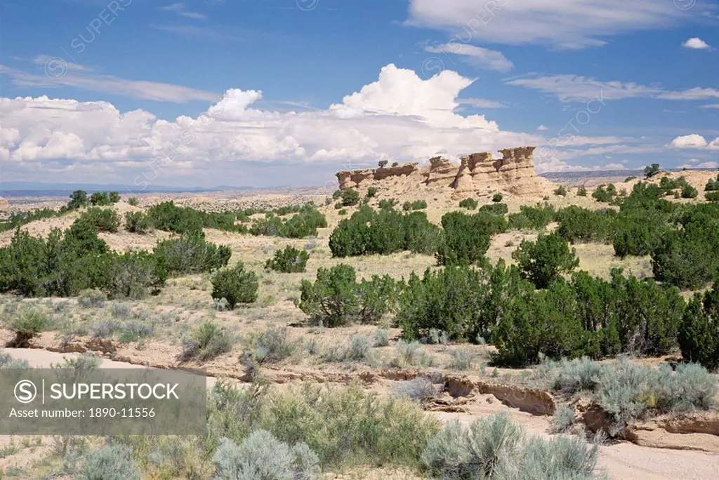 Rock formation on the Nambe Chimayo road, Santa Fe, New Mexico, United States of America U.S.A., North America