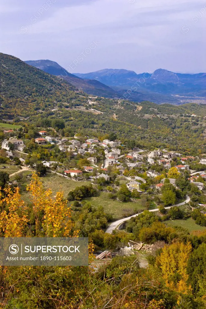 Zagoria mountain village near the Vikos Gorge, Epiros, Greece, Europe