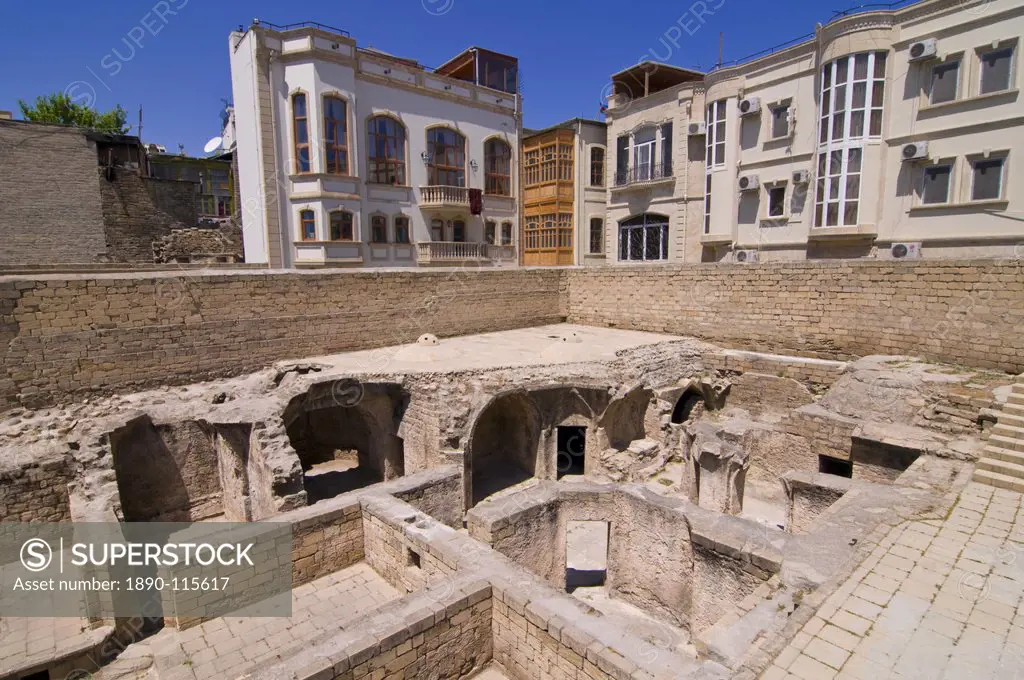 Old hamam at the Shirvanshah Palace, UNESCO World Heritage Site, Baku, Azerbaijan, Central Asia, Asia