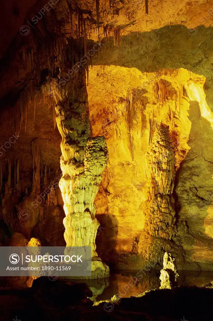 Speleothems, Davies Springs, Carlsbad Caverns National Park, UNESCO World Heritage Site, New Mexico, United States of America, North America