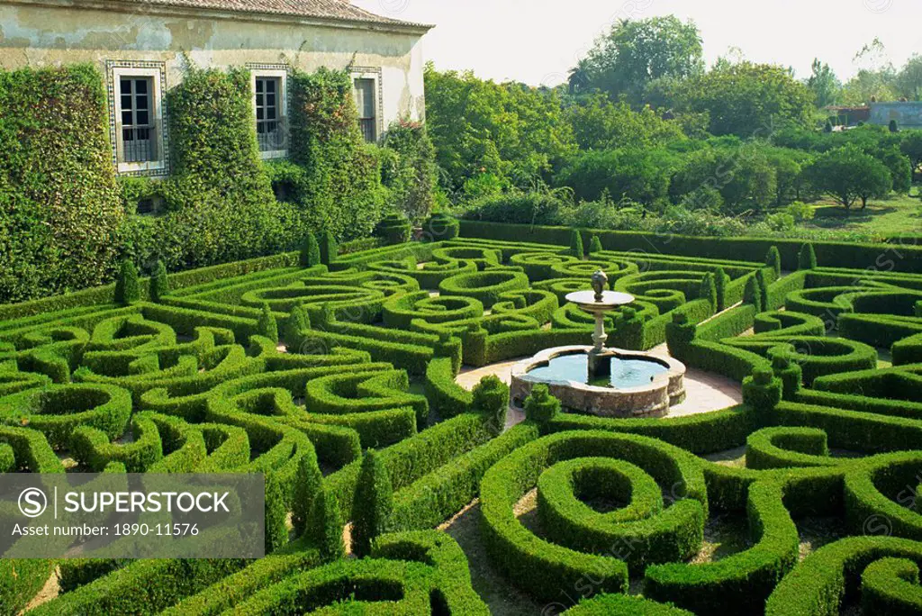 Garden maze, Portugal, Europe