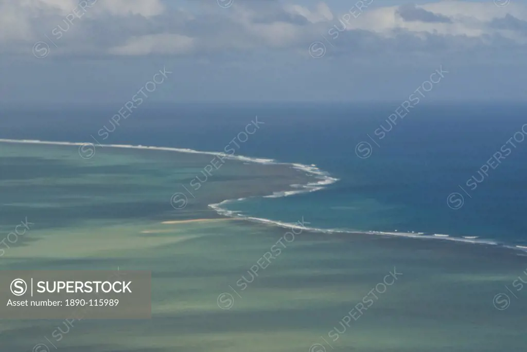 Outlying reefs of the island of Rodrigues, Mauritius, Indian Ocean, Africa