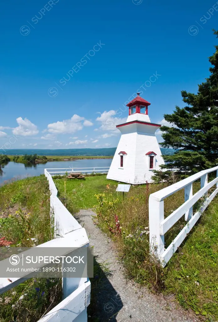 Anderson Hallow Lighthouse in Riverside_Albert, New Brunswick, Canada, North America