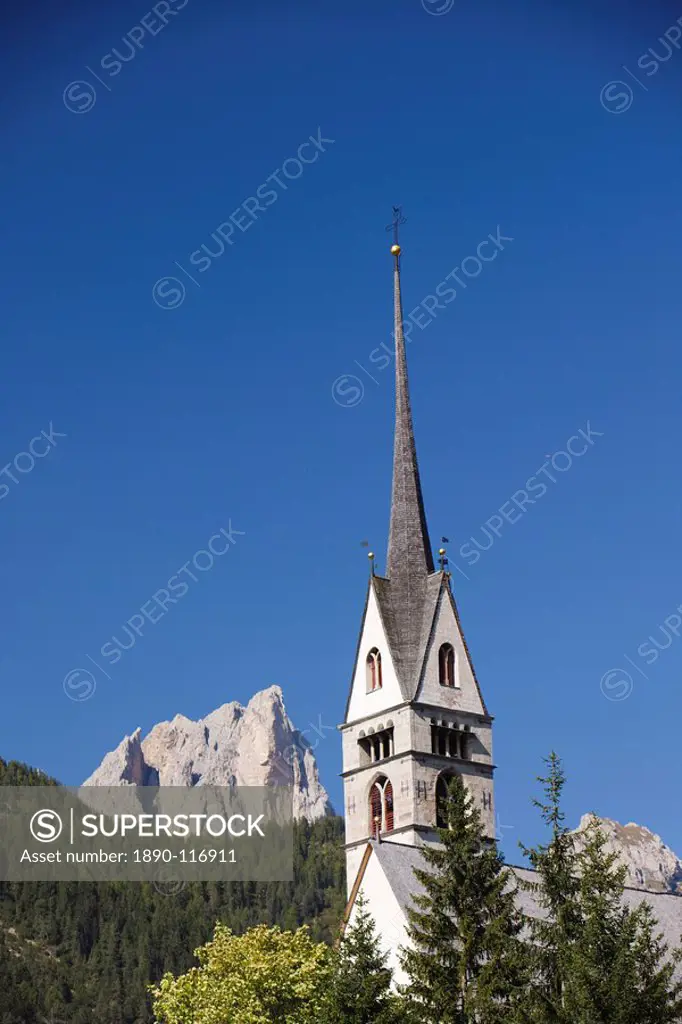 Alpine Church, Dolomites, Italy, Europe