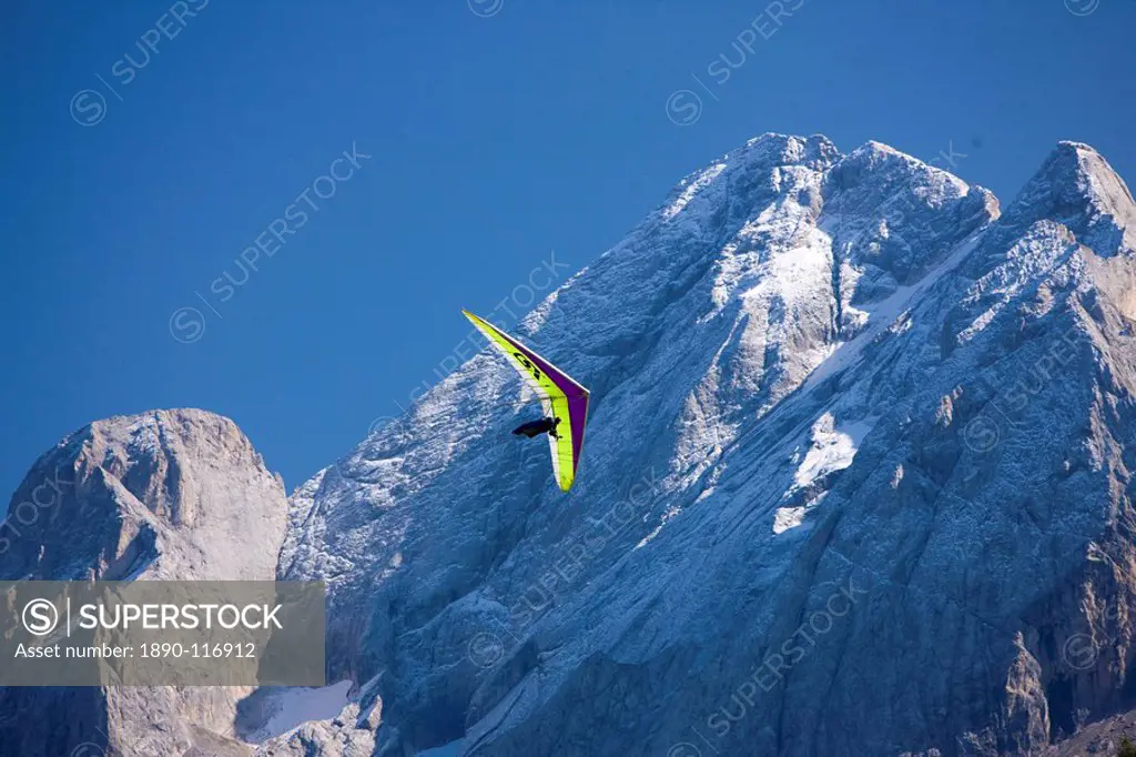 Hang Glider, Dolomites, Italy, Europe