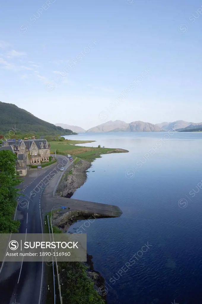 Loch Linnhe from Ballachulish bridge, Highlands, Scotland, United Kingdom, Europe