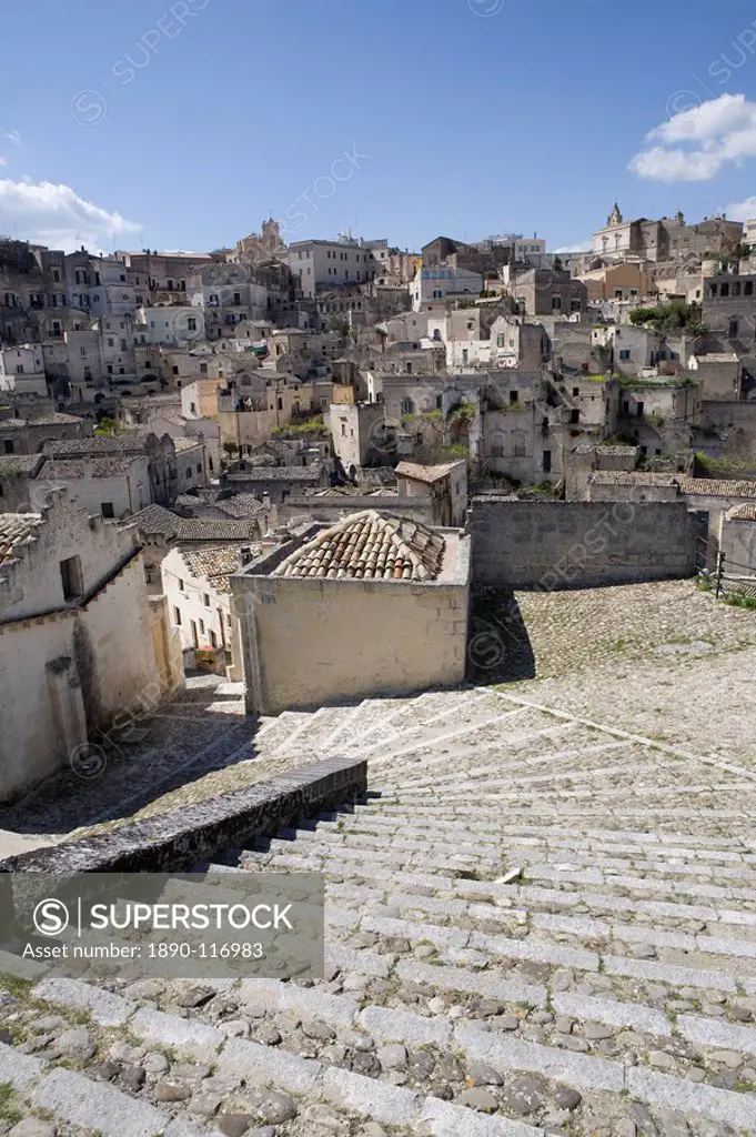 The Sassi Quarter, UNESCO World Heritage Site, city of Matera, Basilicata, Matera Province, Italy, Europe