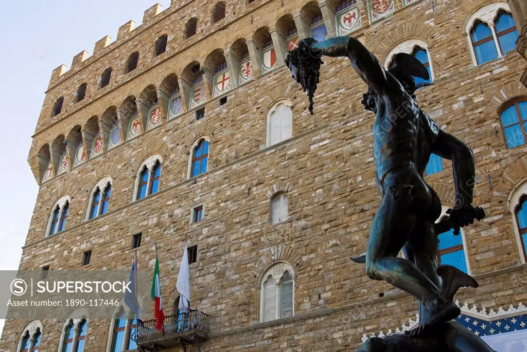 The Benvenuto Cellini´s Perseus, Loggia dei Lanzi, Florence Firenze, UNESCO World Heritage Site, Tuscany, Italy, Europe