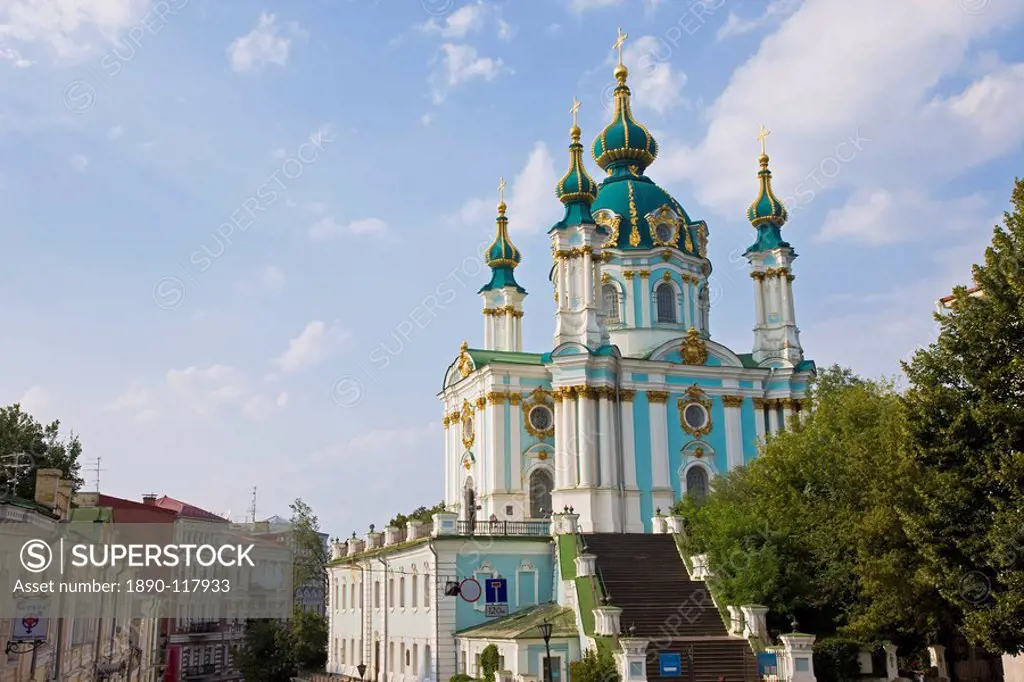 St. Andrew´s Church, Kiev, Ukraine, Europe