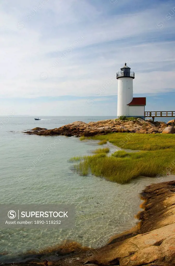 The Annisquam lighthouse, Annisquam near Rockport, Massachussetts, New England, United States of America, North America
