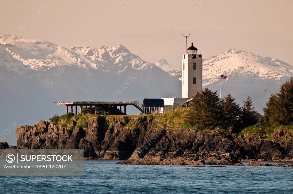 Five Finger Lighthouse in the Five Finger Islands area of Frederick Sound, Southeast Alaska, United States of America, North America