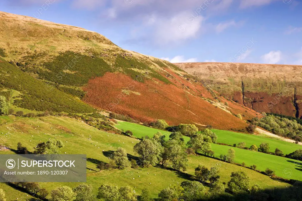 Vale of Ewyas and Offa´s Dyke, Brecon Beacons National Park, Monmouthshire, Wales, United Kingdom, Europe