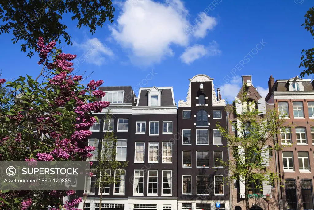 Houses on the Prinsengracht, Amsterdam, Netherlands, Europe