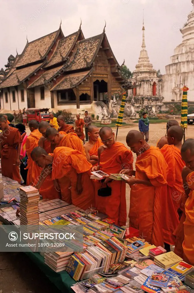 Buddhist monks, Chiang Mai, Thailand, Southeast Asia, Asia