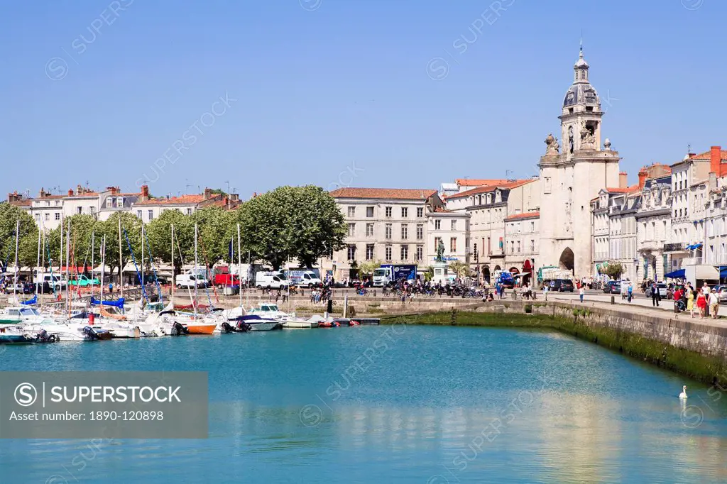Vieux Port, the old harbour, La Rochelle, Charente_Maritime, France, Europe