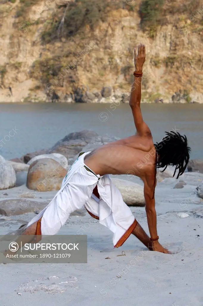 Yoga in Rishikesh, Uttarakhand, India, Asia