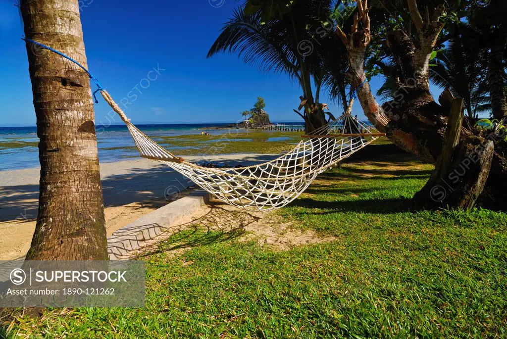 Close_up of a hammock, Ile Sainte Marie, Madagascar, Indian Ocean, Africa