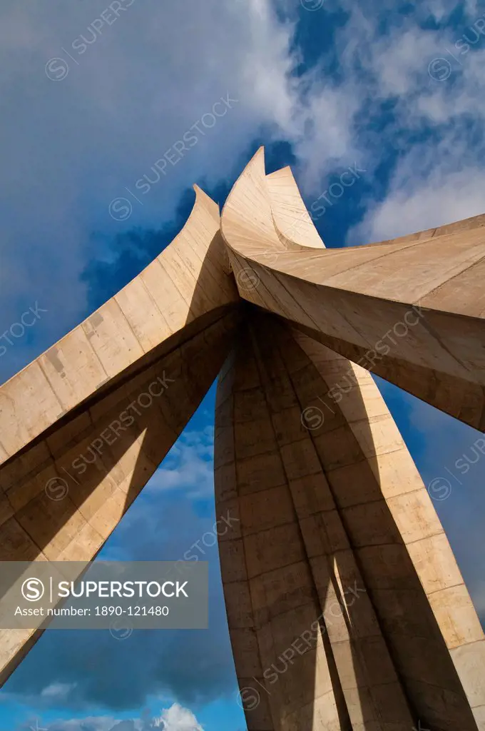 The Martyrs monument, Algiers, Algeria, North Africa, Africa